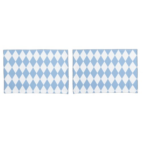 Baby Blue Harlequin Pillow Case