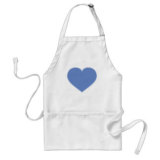 Baby blue heart adult apron