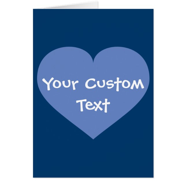 Baby blue heart cards (Front)