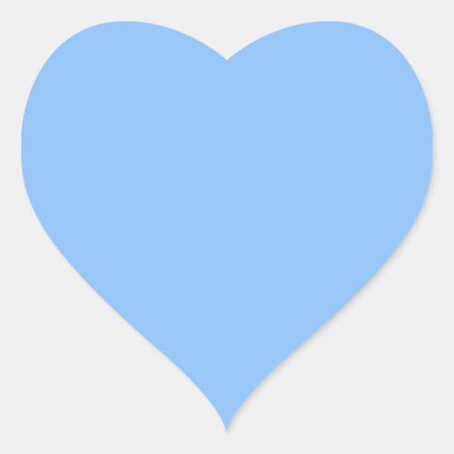 Baby Blue Heart Sticker | Zazzle