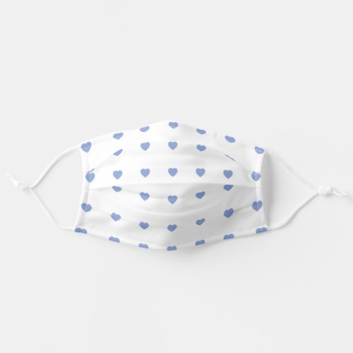 Baby Blue Hearts Cloth Face Mask Cover