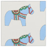 Baby Blue Horse Fabric