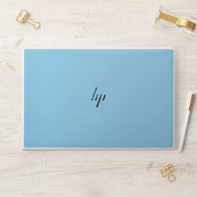 Baby Blue HP Laptop Skin (Desk)