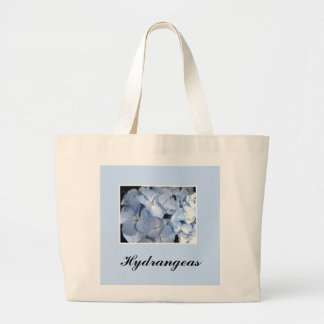 Baby Blue Hydrangeas Large Tote Bag