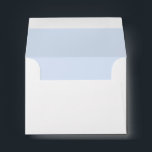 Baby Blue interior Return Address Envelope<br><div class="desc">Elegant simple and modern Return address envelope with Baby blue interior.</div>