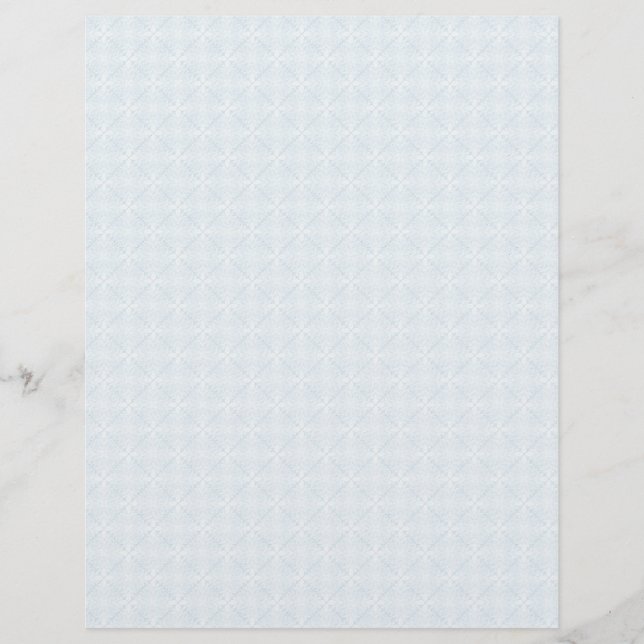 Baby Blue Lace Scrapbooking Pages Stationary (Front)