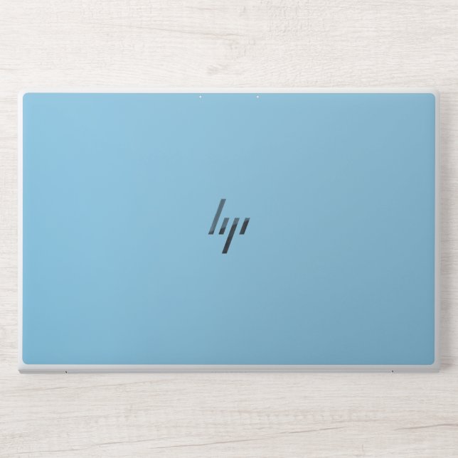 Baby Blue, Light Blue, solid, plain Blue,  HP Laptop Skin (Front)
