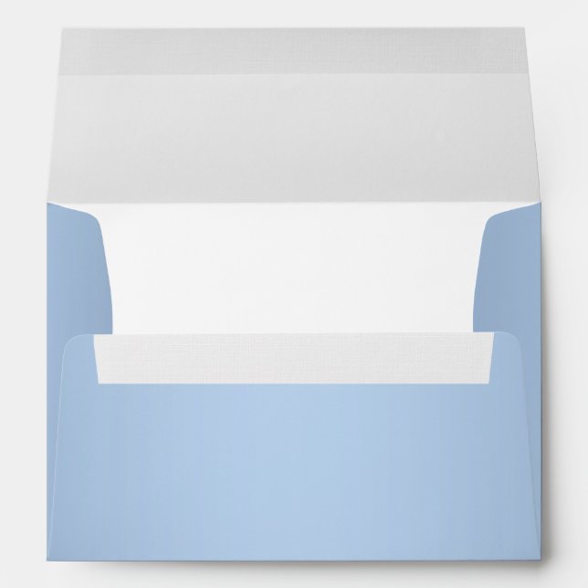 Baby Blue Linen Envelope (Back (Bottom))