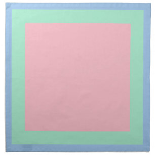 Baby Blue Mint and Pink Napkins