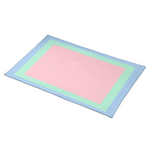 Baby Blue Mint and Pink Placemat
