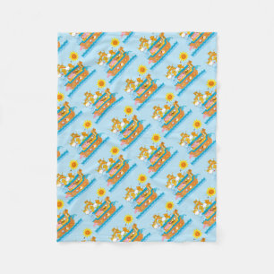 Baby Blue Noah’s Ark Fleece Blanket