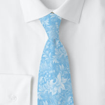 Baby Blue Ornate Botanical