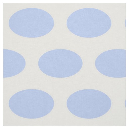 Baby blue ovals on white background fabric