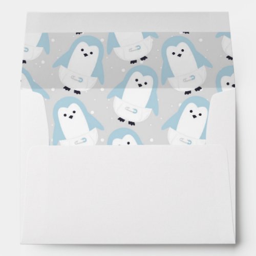 Baby Blue Penguin Envelope