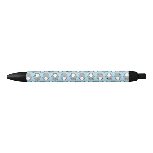 Baby Blue Penguin Pattern Pen (Front)