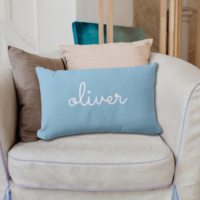 Baby Blue Personalized Baby Name Throw  Pillow (Baby Blue Personalized Baby Name Throw Pillow
)