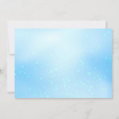 Baby Blue Photo Quinceanera Invitation (Back)