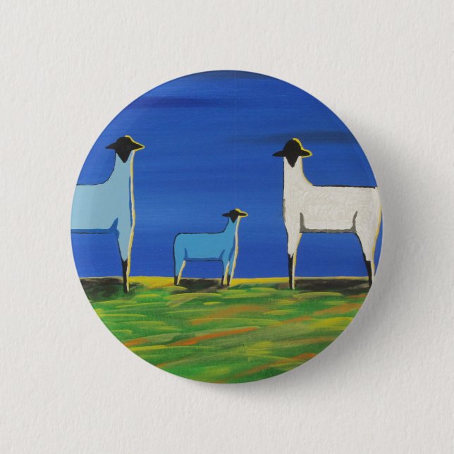 Baby Blue Pinback Button (Front)
