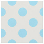Baby blue polka dots fabric