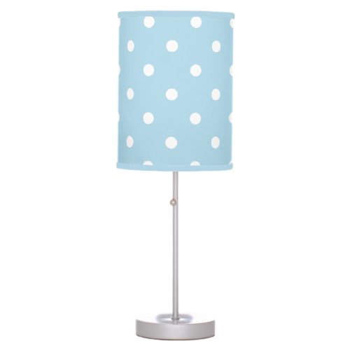 Baby Blue Polka Dots Table Lamp
