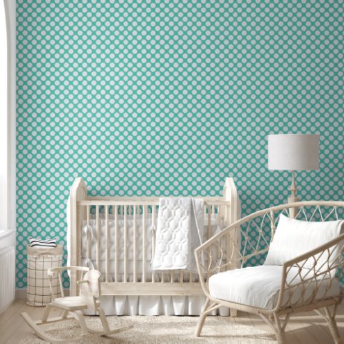 Baby Blue Polka_Dots Wallpaper