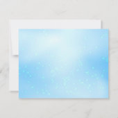Baby Blue Quinceanera RSVP Card (Back)