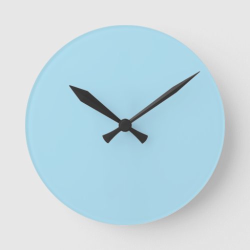 Baby Blue Round Clock