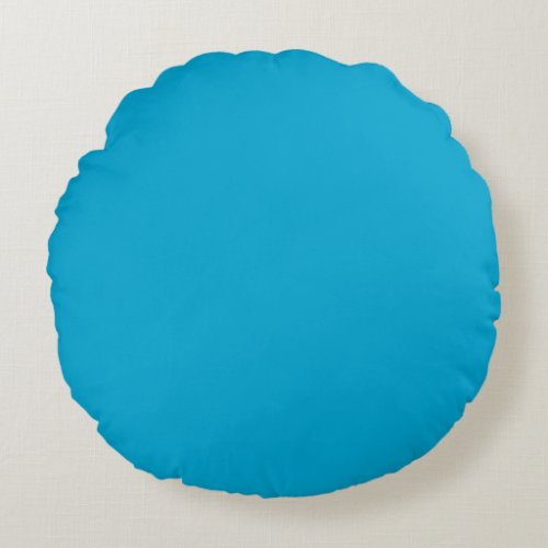 Baby Blue Round Pillow