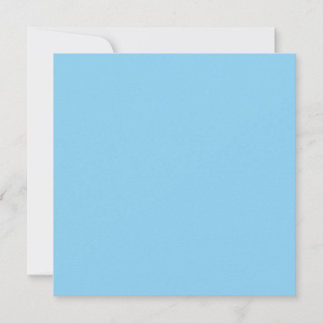 Baby Blue Sky Solid Color Card (Front)