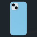 Baby Blue Sky Solid Color iPhone 15 Case<br><div class="desc">iPhone Case Mate decorative cell phone protection cover case printed with Baby Blue Sky Solid Color graphic art design illustration and select products collection by TheFabricSeal print on demand shop at Zazzle.com #ZazzleMade https://www.zazzle.com/store/thefabricseal TheFabricSeal©️Original. Baby blue is a lighter blue hue tone plus a bit of white. It's actually a...</div>
