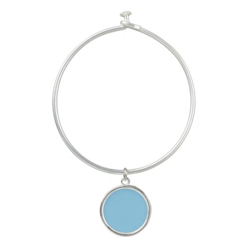 Baby blue  solid color bangle bracelet