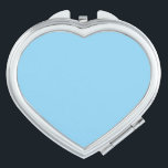 Baby Blue Solid Color | Classic | Elegant Compact Mirror<br><div class="desc">Baby Blue Solid Color | Classic | Elegant | Trendy | Stylish | Gift</div>