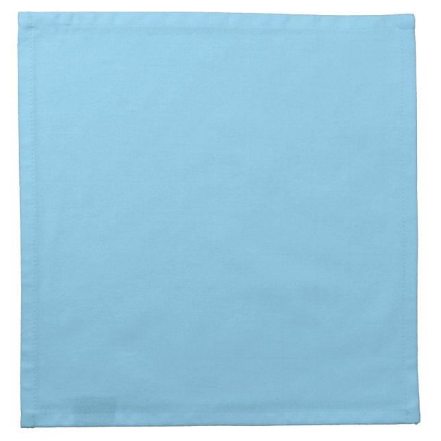 Baby Blue Solid Color Cloth Napkin (Front)
