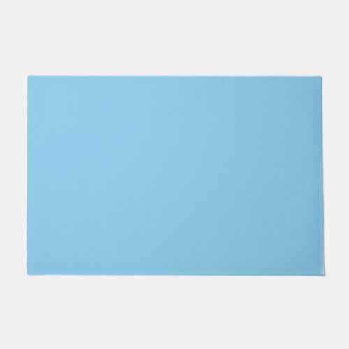 Baby blue  solid color doormat