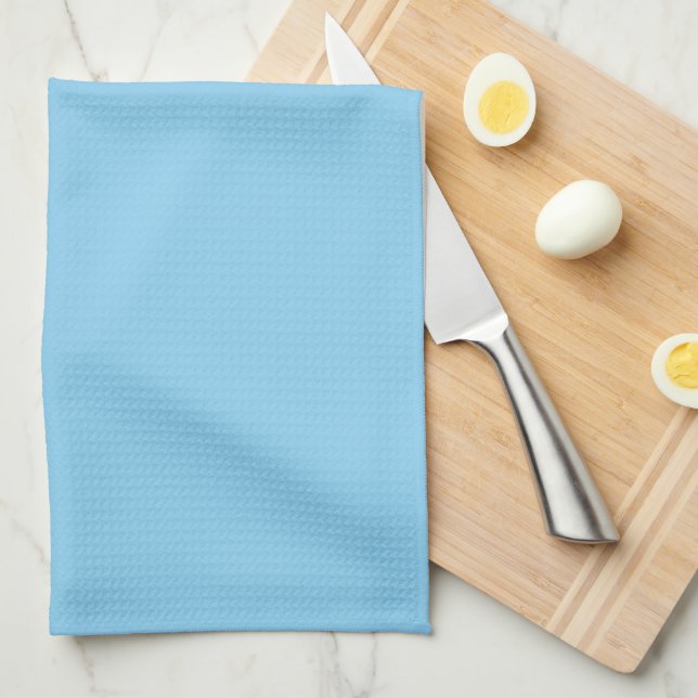 Baby Blue Solid Color Kitchen Towel (Quarter Fold)