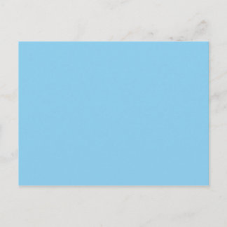 Baby Blue Solid Color Marine Postcard
