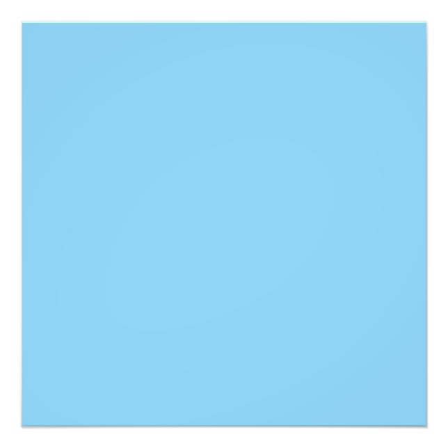 Baby blue  (solid color) photo print (Front)
