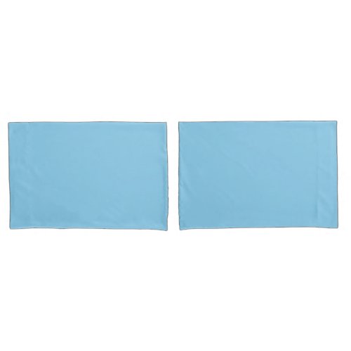 Baby blue  solid color pillow case