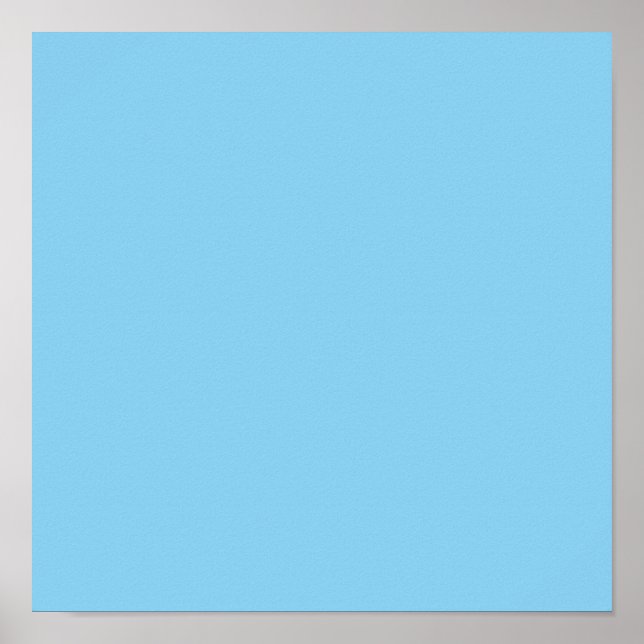 Baby blue  (solid color) poster (Front)
