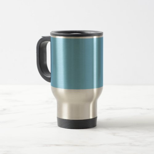 Baby blue  solid color travel mug