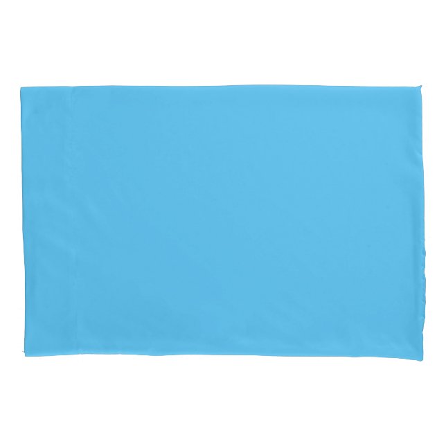 Baby Blue Standard Size Pillow Case Pair (Front-Left)