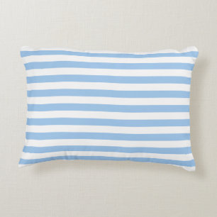 Baby Blue Stripes Accent Pillow