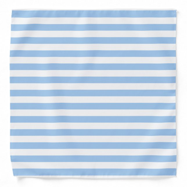 Baby Blue Stripes Bandana (Front)