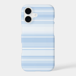 Baby blue stripes iPhone 17 case