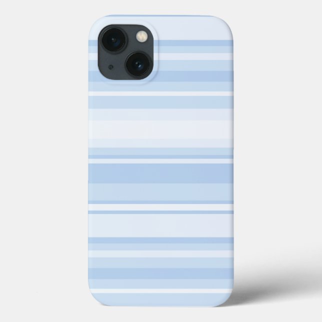 Baby blue stripes Case-Mate iPhone case (Back)