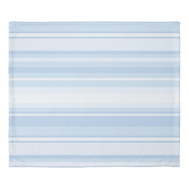 Baby blue stripes duvet cover (Front)
