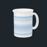 Baby blue stripes pitcher<br><div class="desc">Irregular horizontal stripes in different shades of light blue</div>