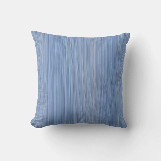 Baby Blue Stripes Throw Pillow (Front)