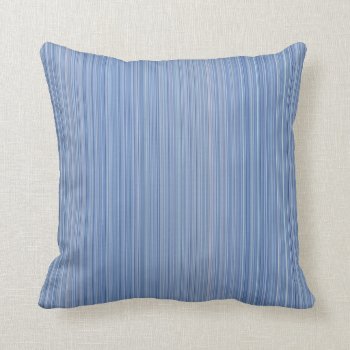 Baby Blue Stripes Throw Pillow by BamalamArt at Zazzle