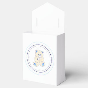 Baby Blue Teddy Favor Boxes